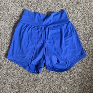 Halara Women's High-Waisted 2-in-1 Shorts 5” Blue